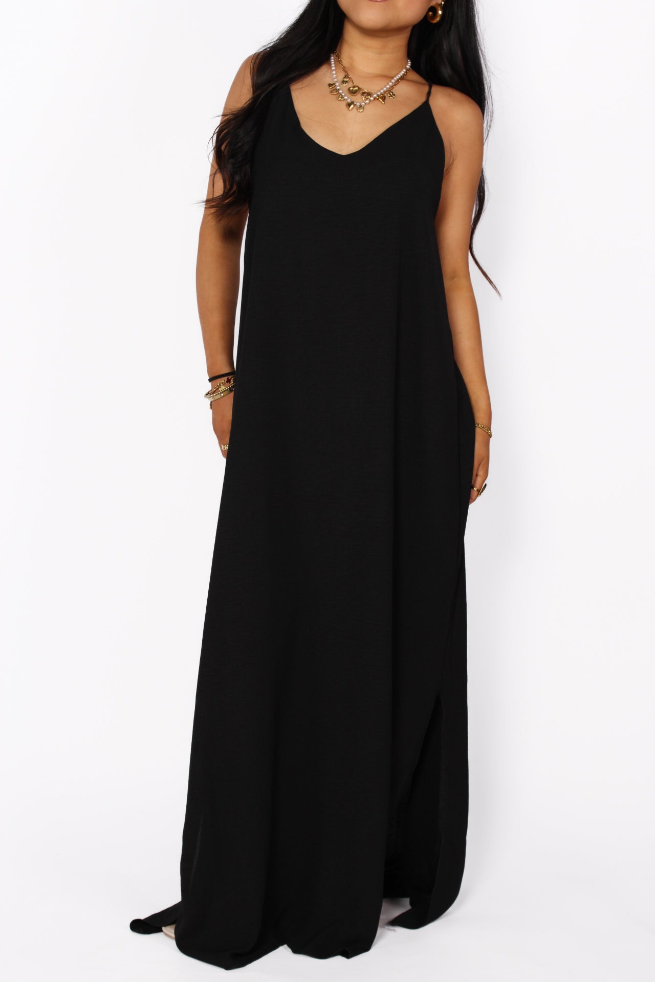 STELLA MAXI DRESS - BLACK