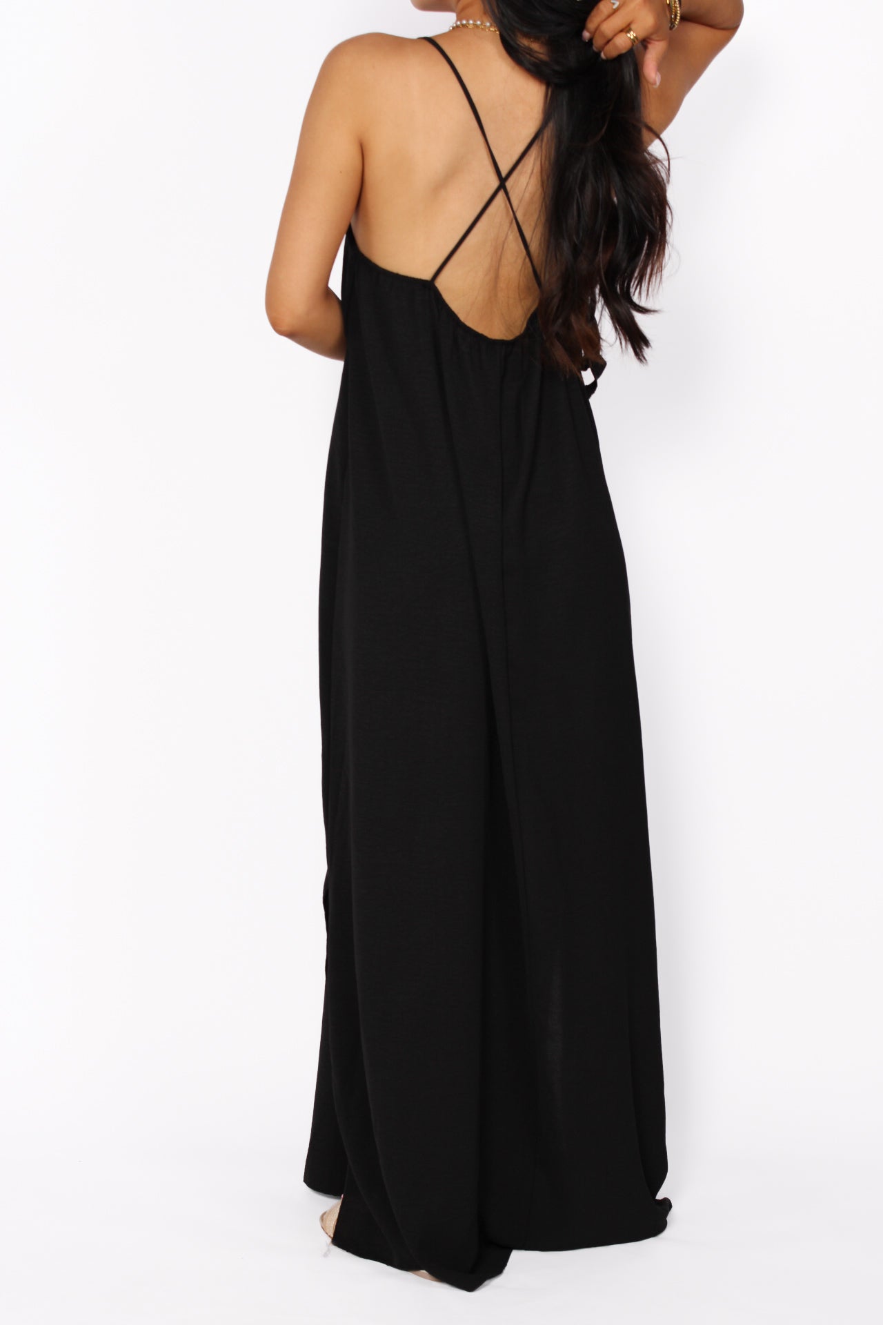 STELLA MAXI DRESS - BLACK