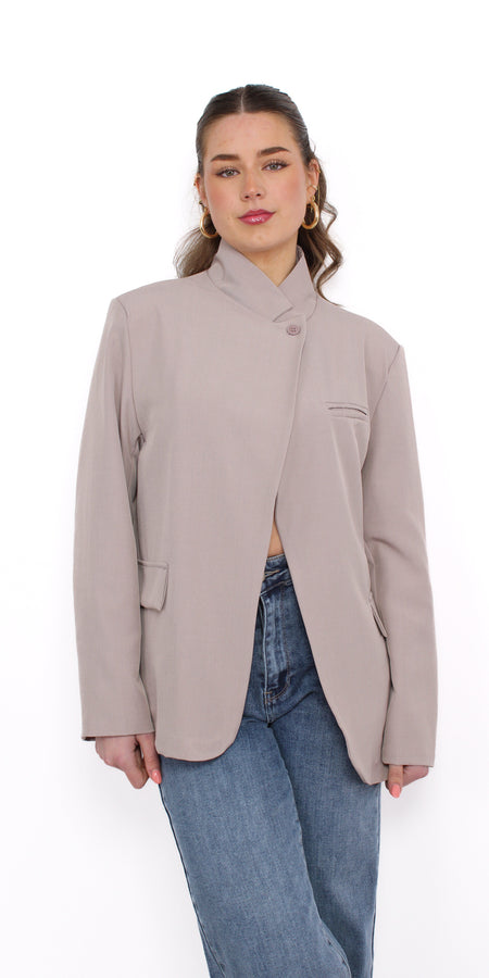THE ICON BLAZER - TAUPE