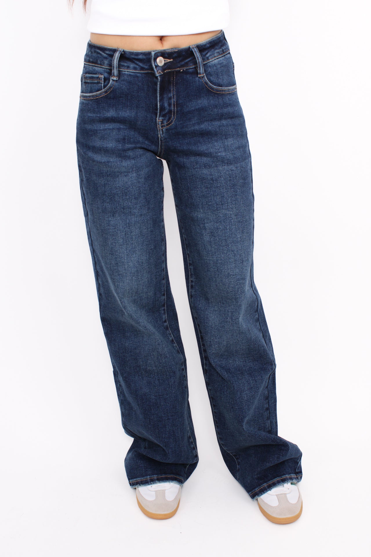 DAD FIT LOW WAIST JEANS 6265 - DARK DENIM