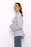 SNATCHED TEE - GREY MARL