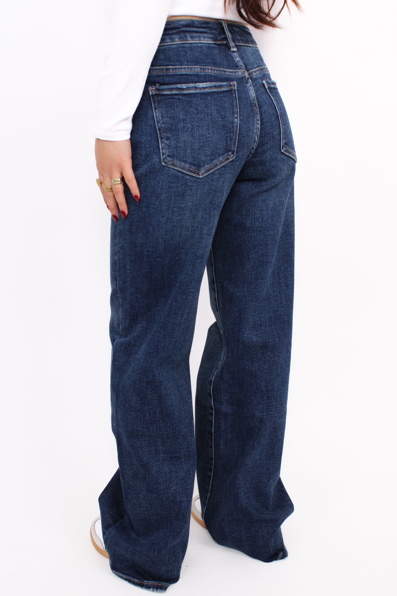 DAD FIT LOW WAIST JEANS 6265 - DARK DENIM