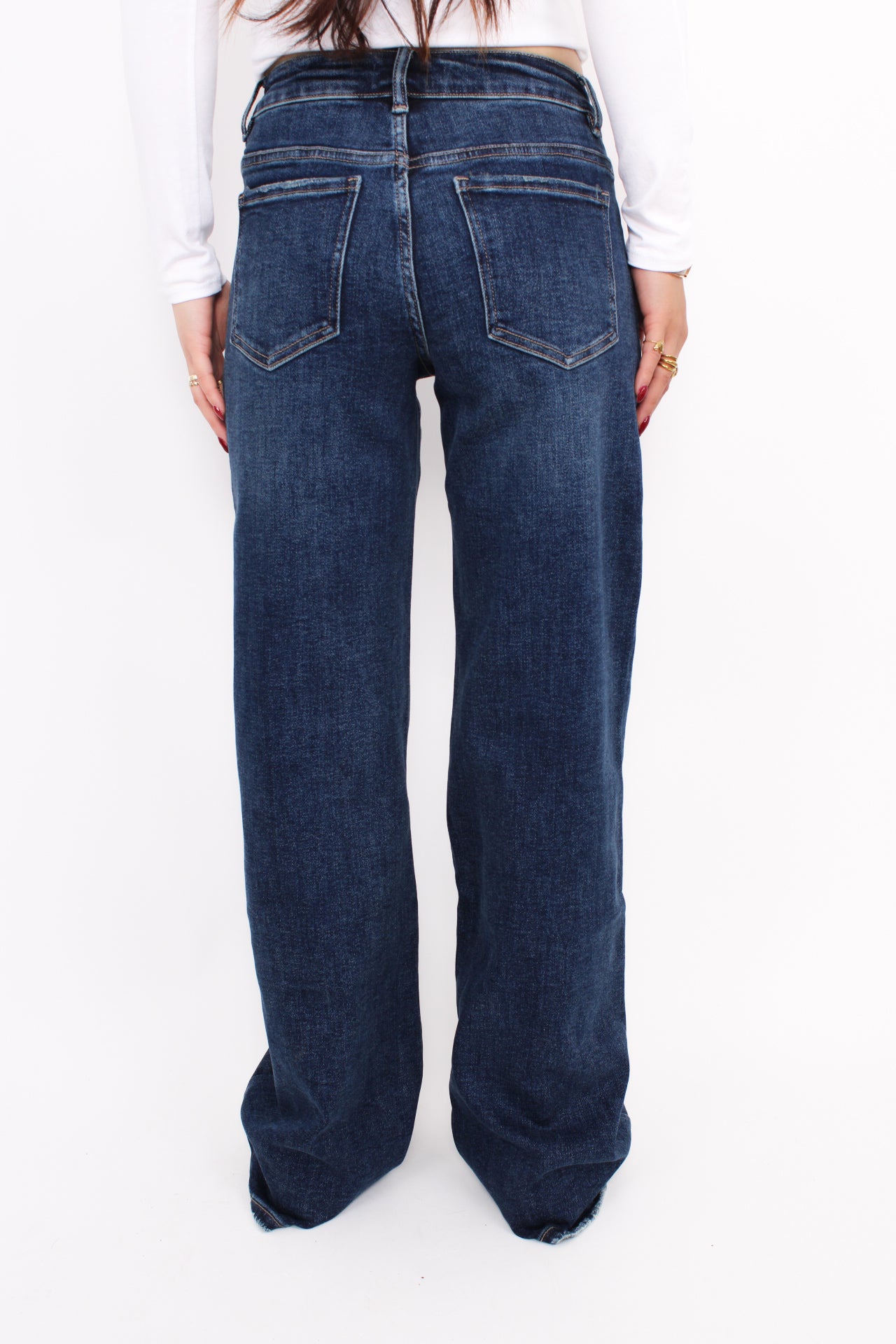 DAD FIT LOW WAIST JEANS 6265 - DARK DENIM