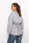 SNATCHED TEE - GREY MARL