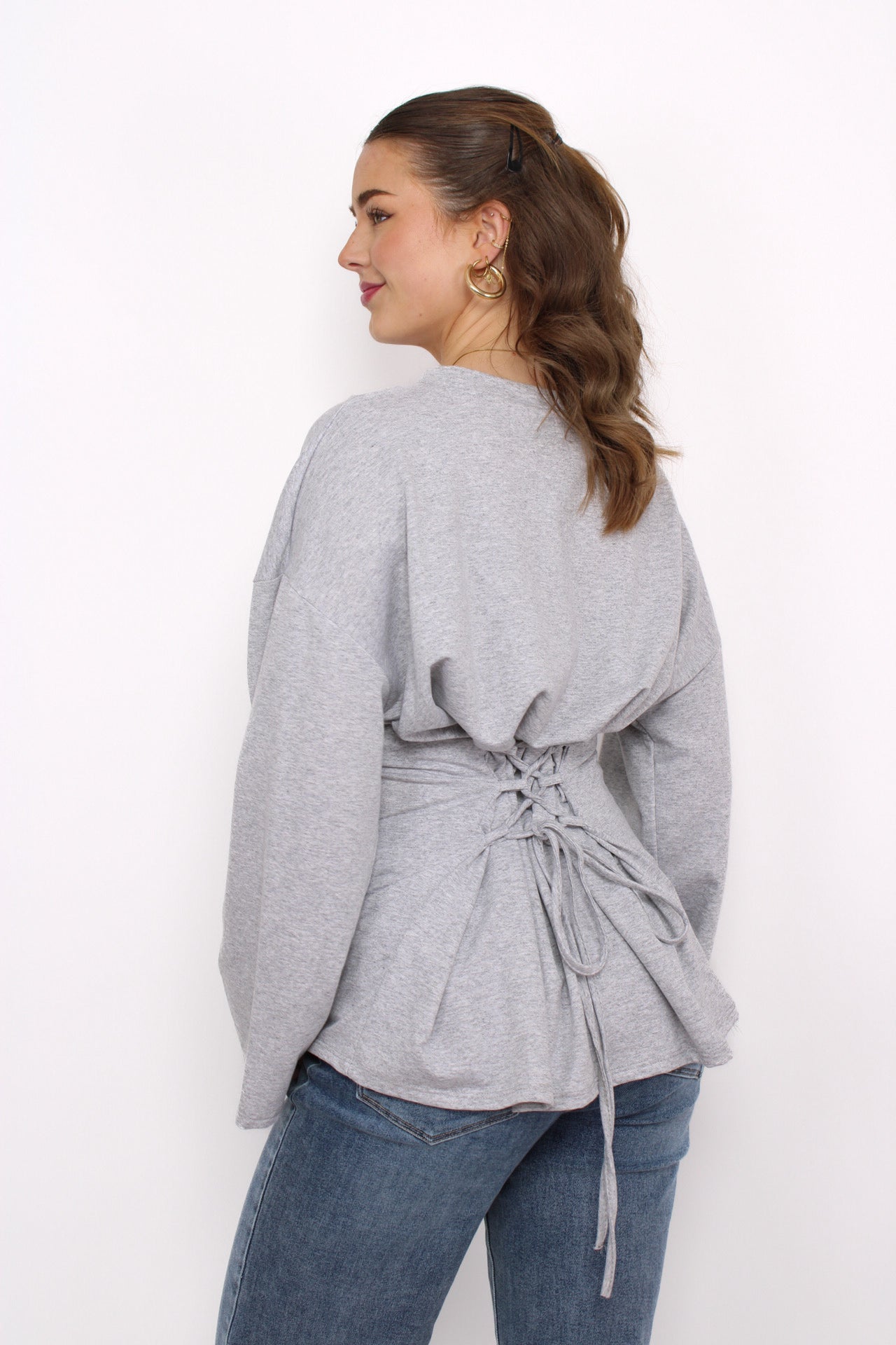 SNATCHED TEE - GREY MARL