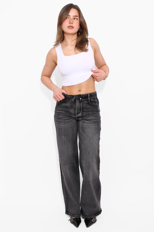 XENA FOLD OVER JEANS