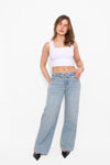 XENA FOLD OVER JEANS