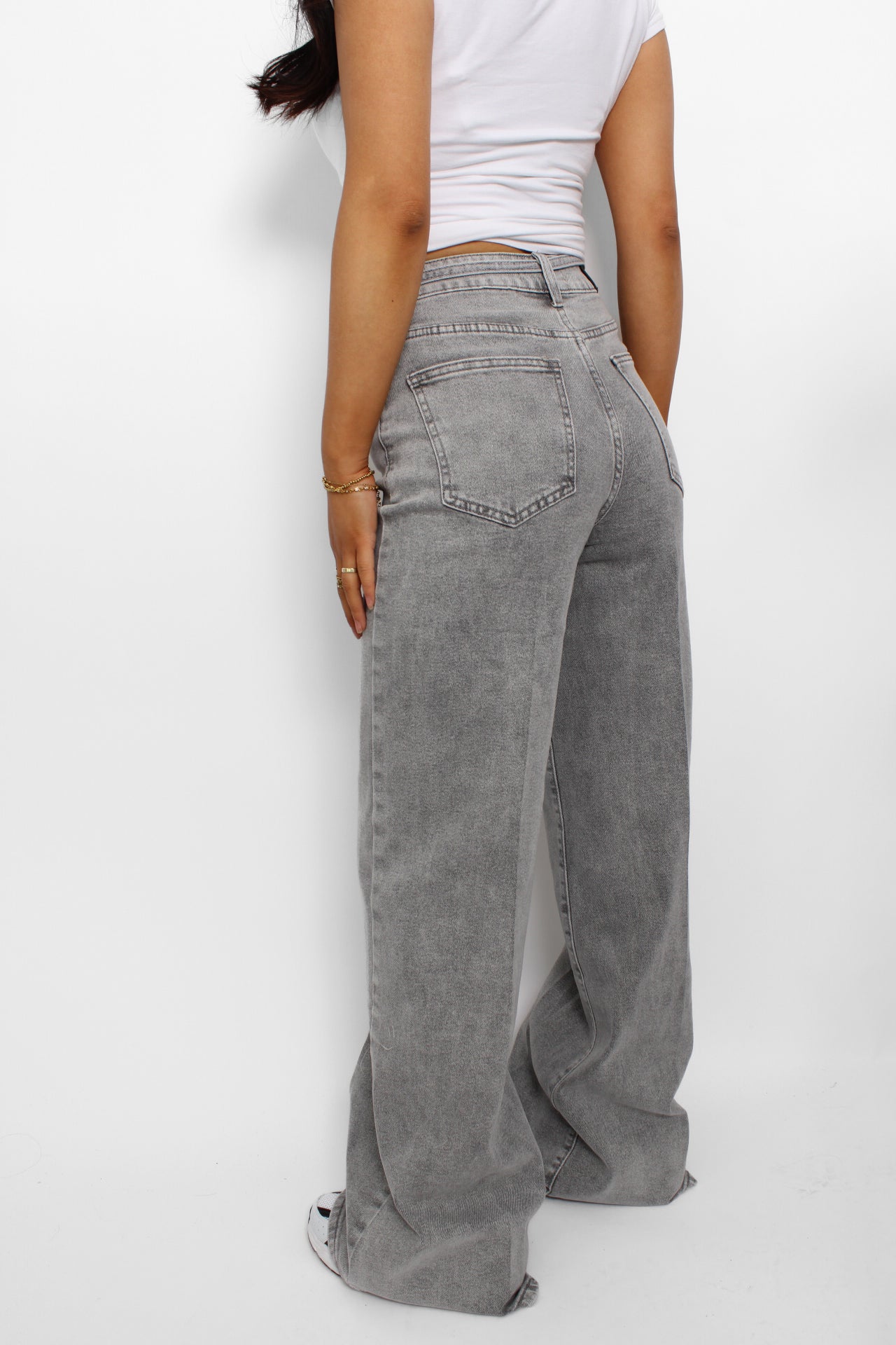 TIE PALAZZO FIT JEANS 973 - LIGHT GREY