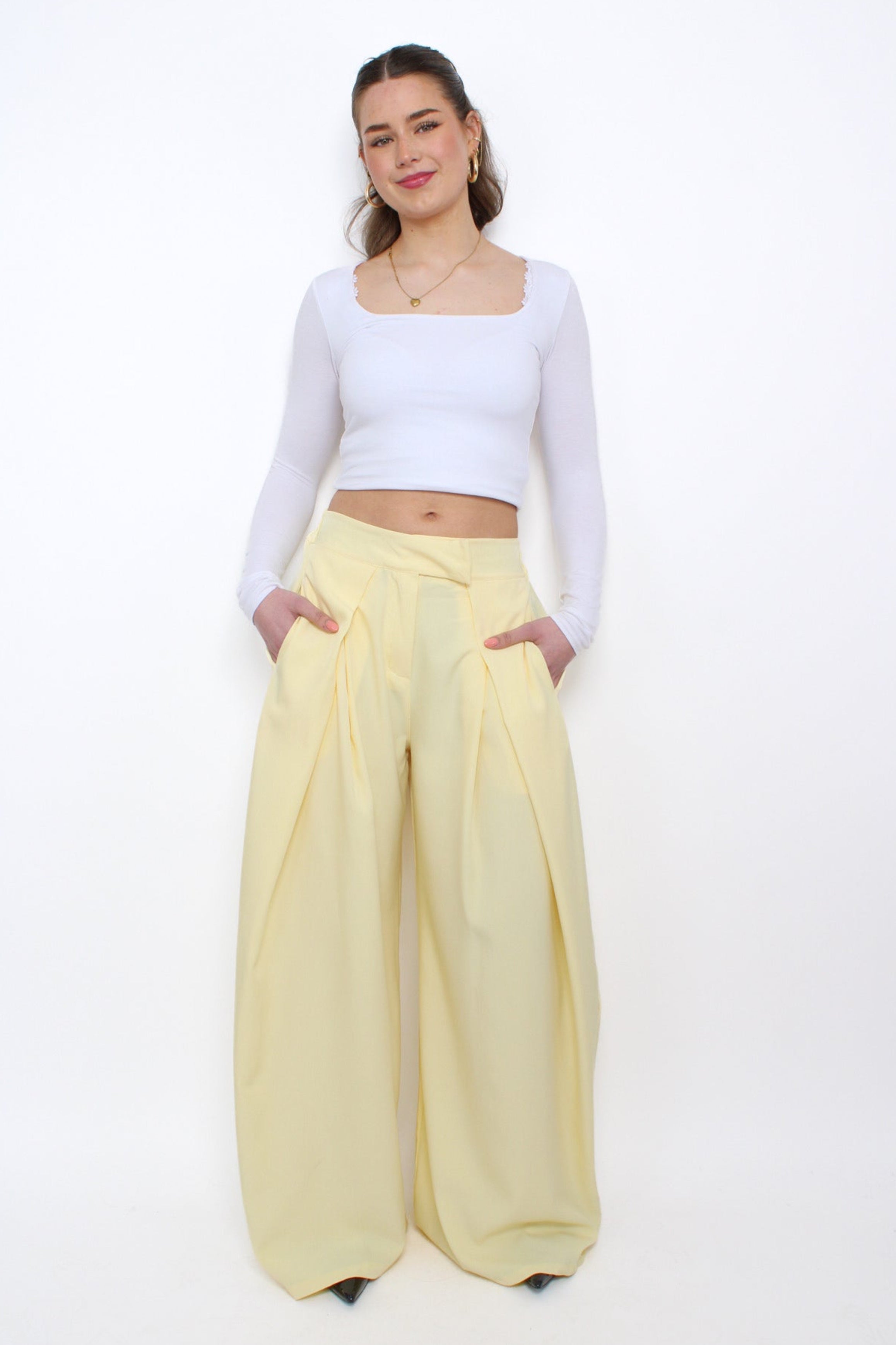MADISON TROUSER - BUTTER YELLOW