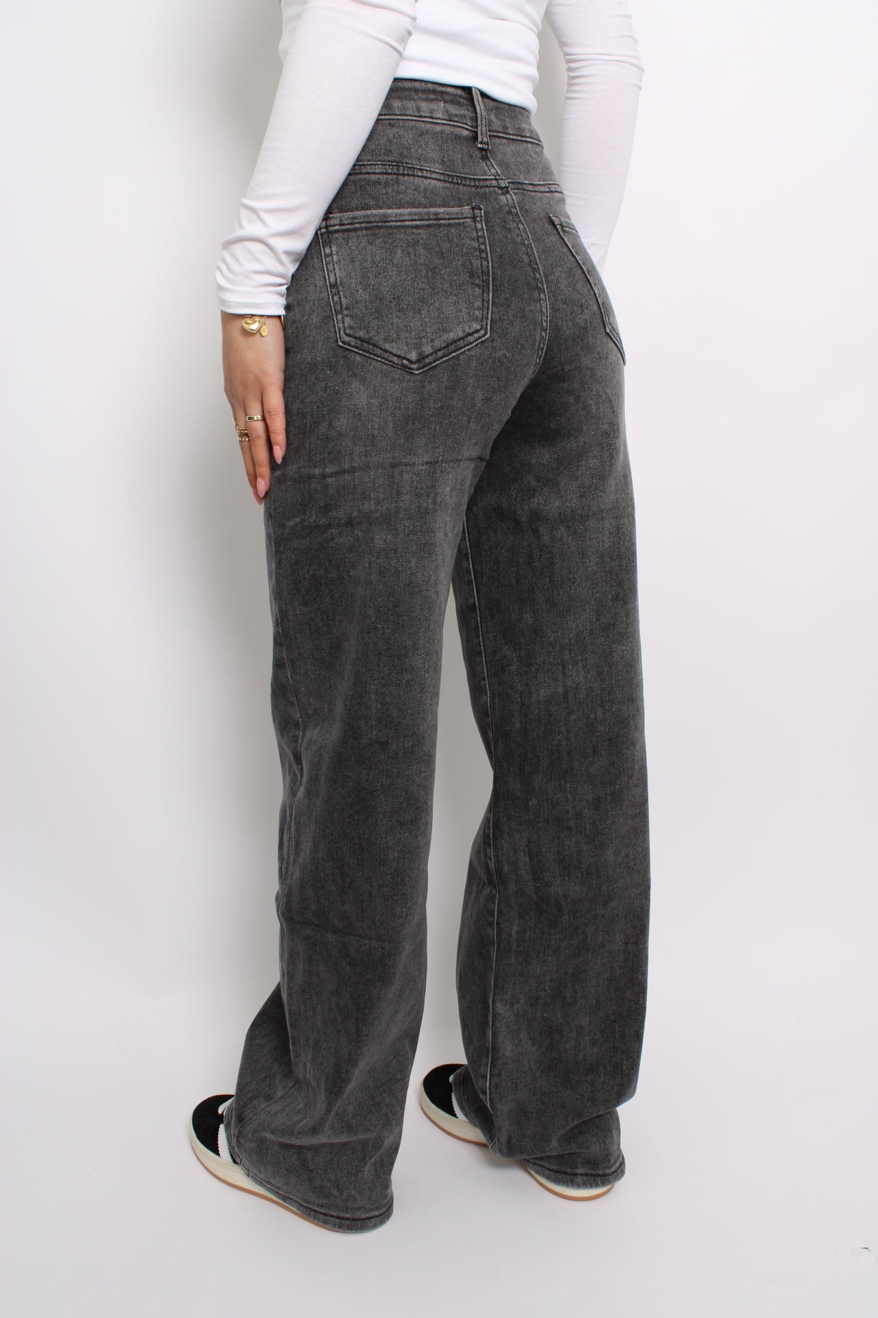 ''PLUSSIZE'' WIDE LEG JEANS GOODIES - GREY