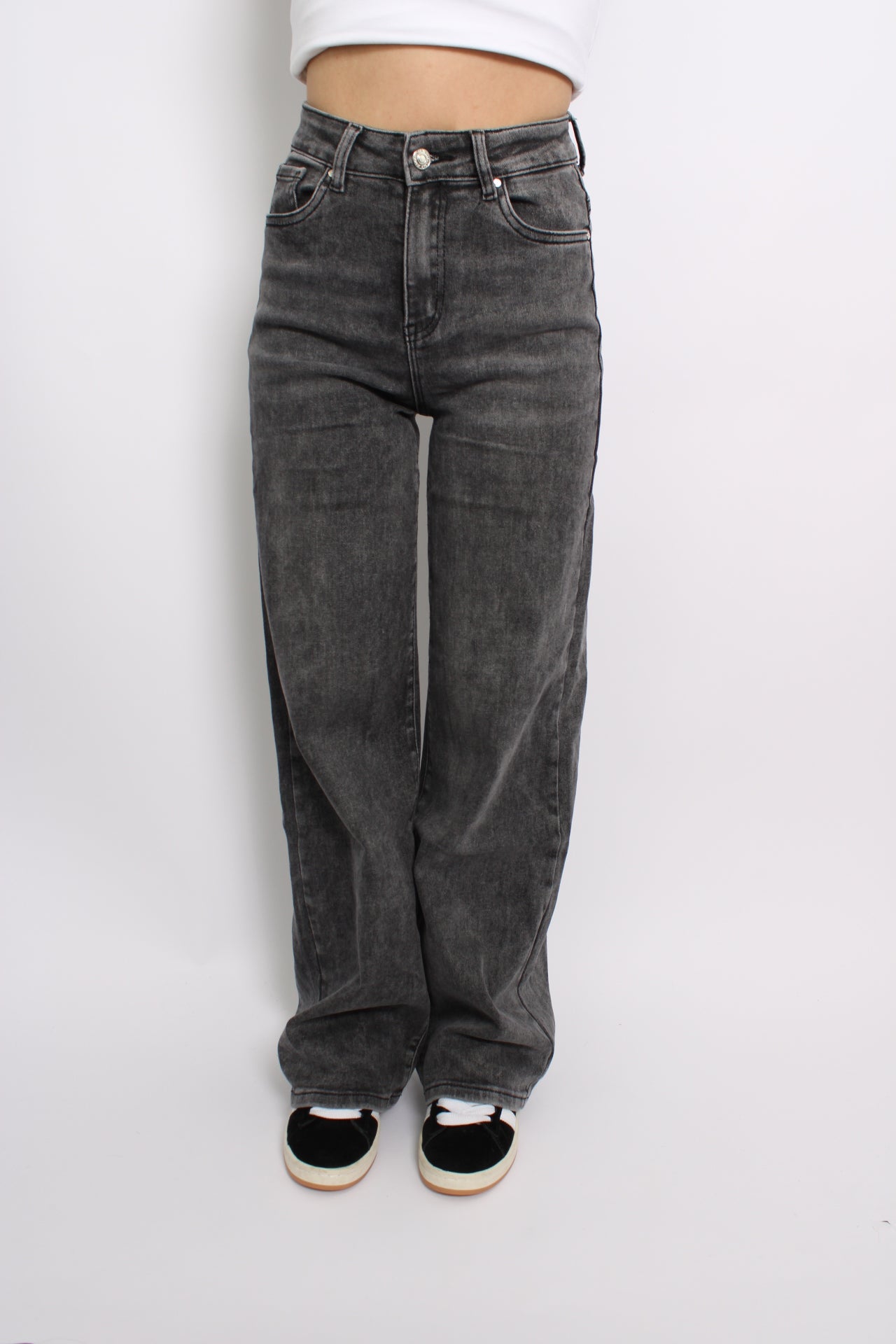 ''PLUSSIZE'' WIDE LEG JEANS GOODIES - GREY