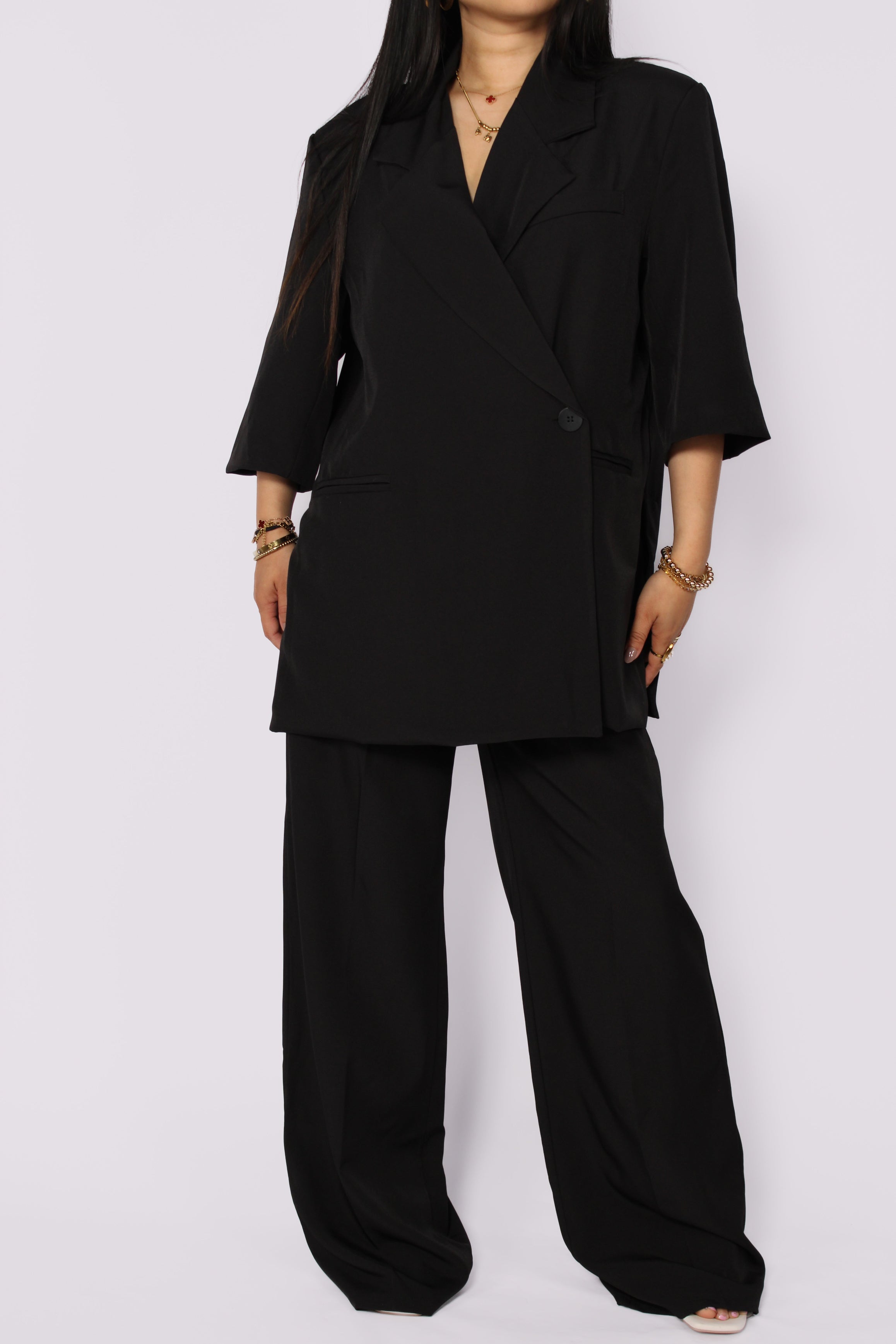 BOSSED UP SET - BLACK
