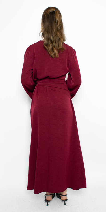 SANA DRESS - BORDEAUX