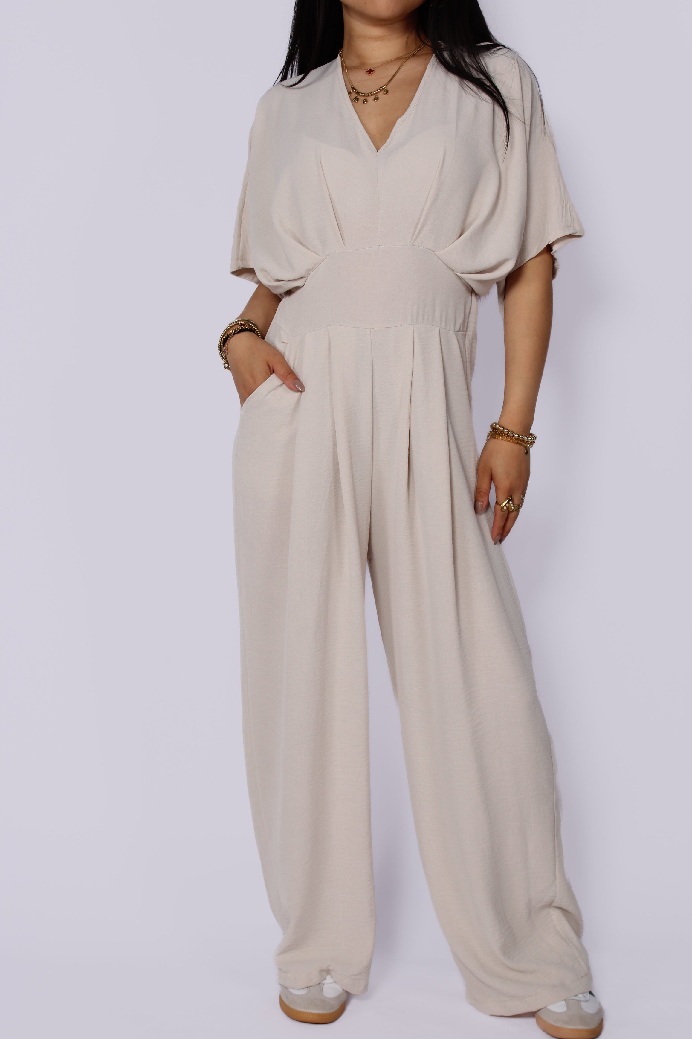CHIC IN ONE JUMPSUIT - CREAM