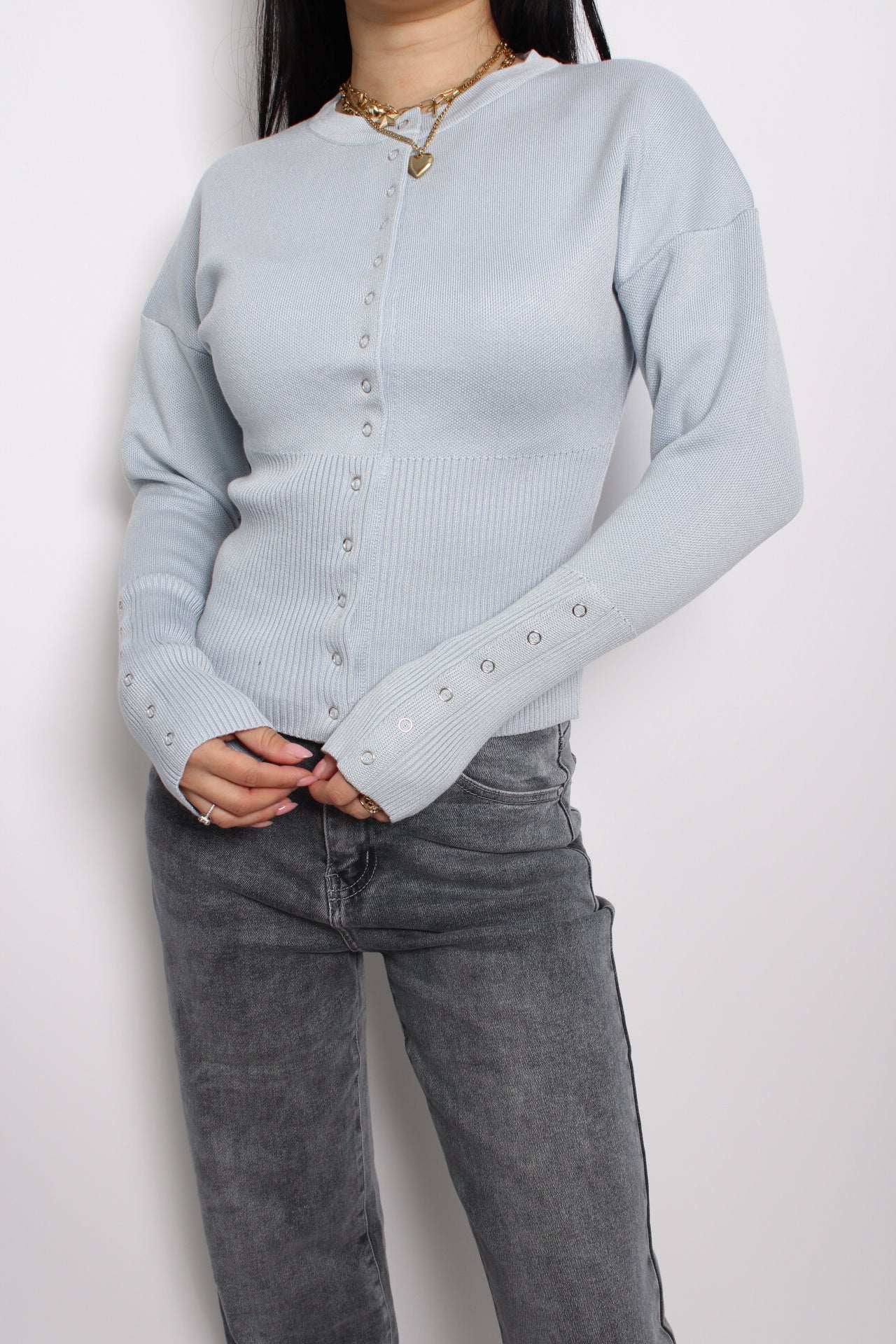 MACY TOP - LIGHT BLUE