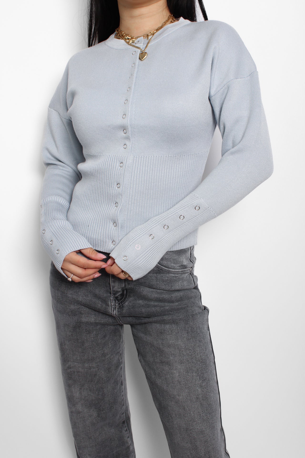 MACY TOP - LIGHT BLUE