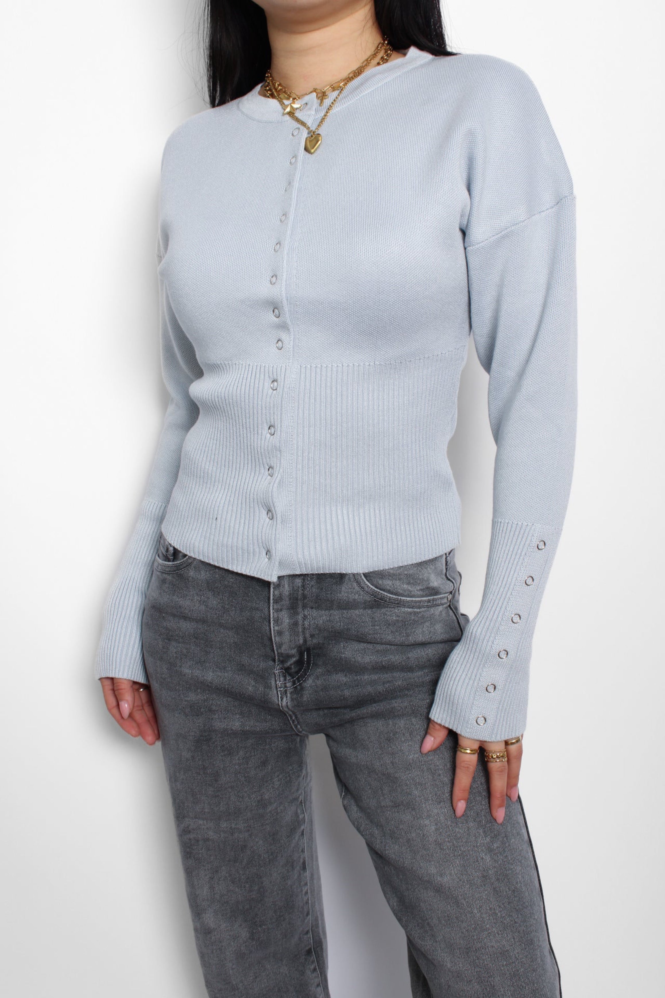 MACY TOP - LIGHT BLUE