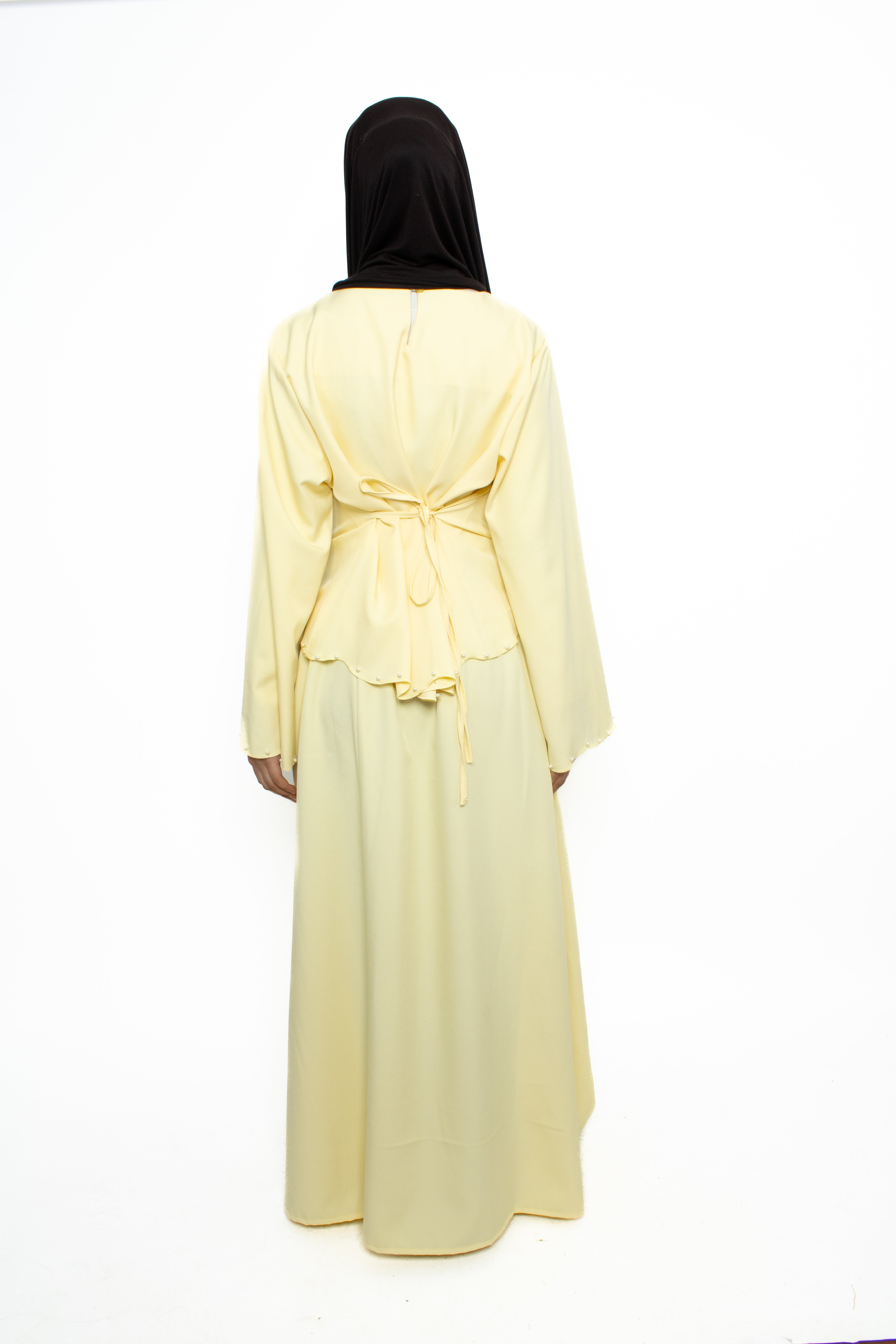 NEOMI PEARL DRESS - BUTTER YELLOW