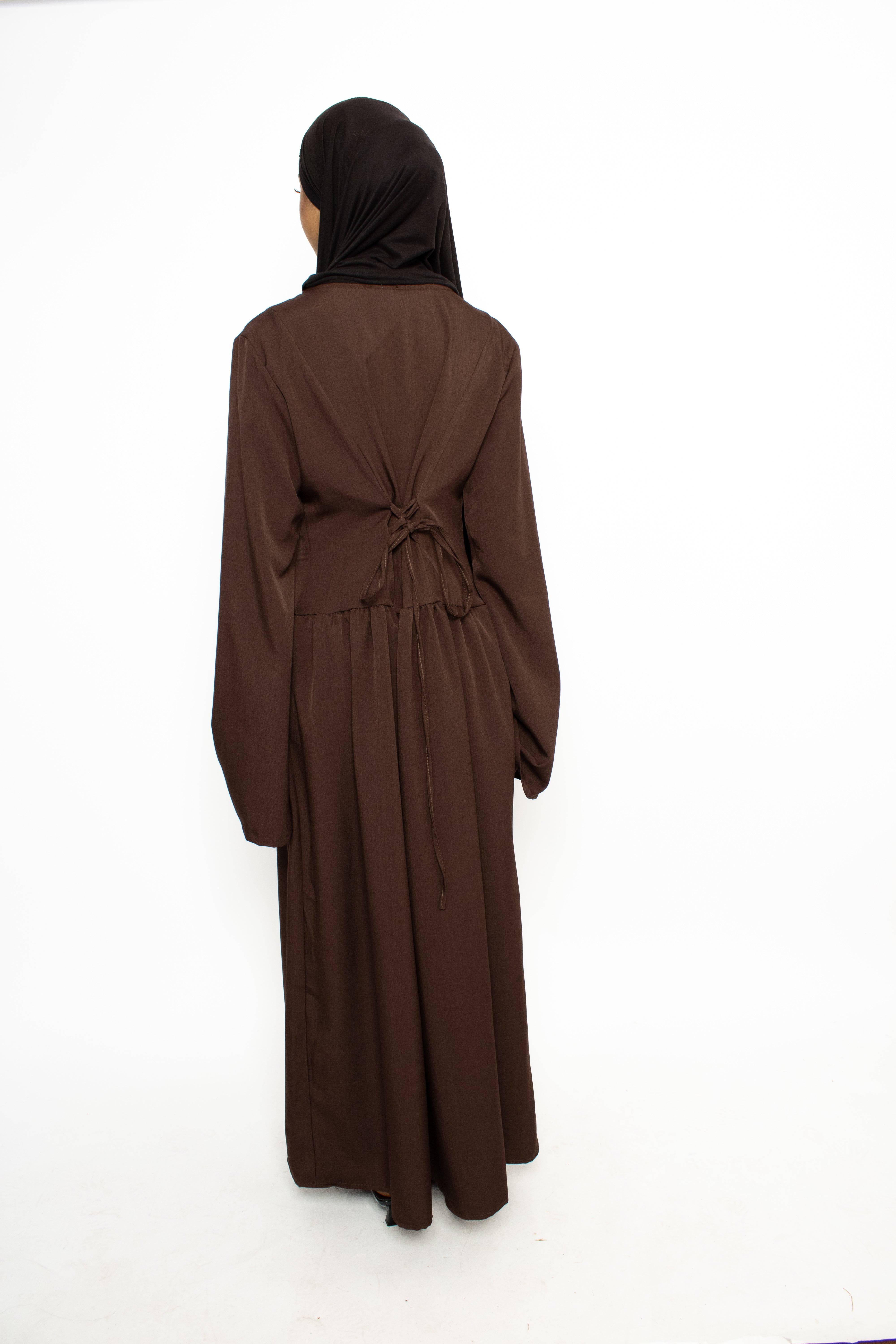 KENZA DRESS - BROWN