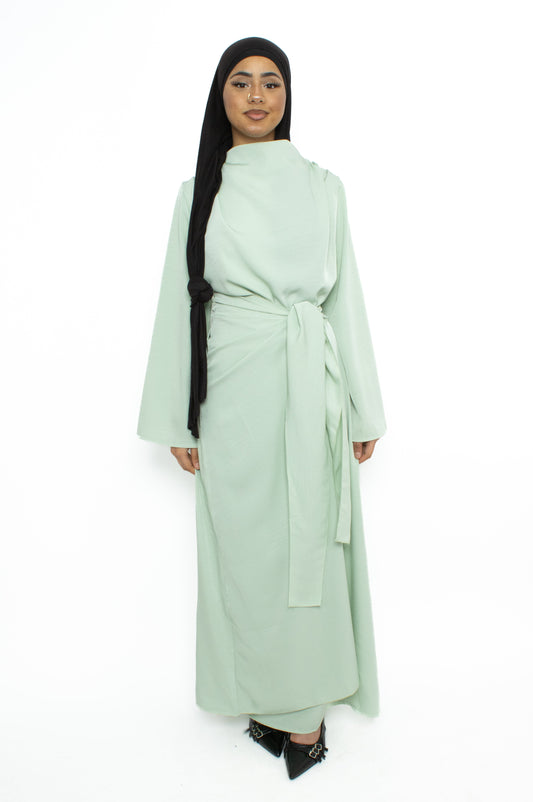 SANA DRESS - MINT GREEN