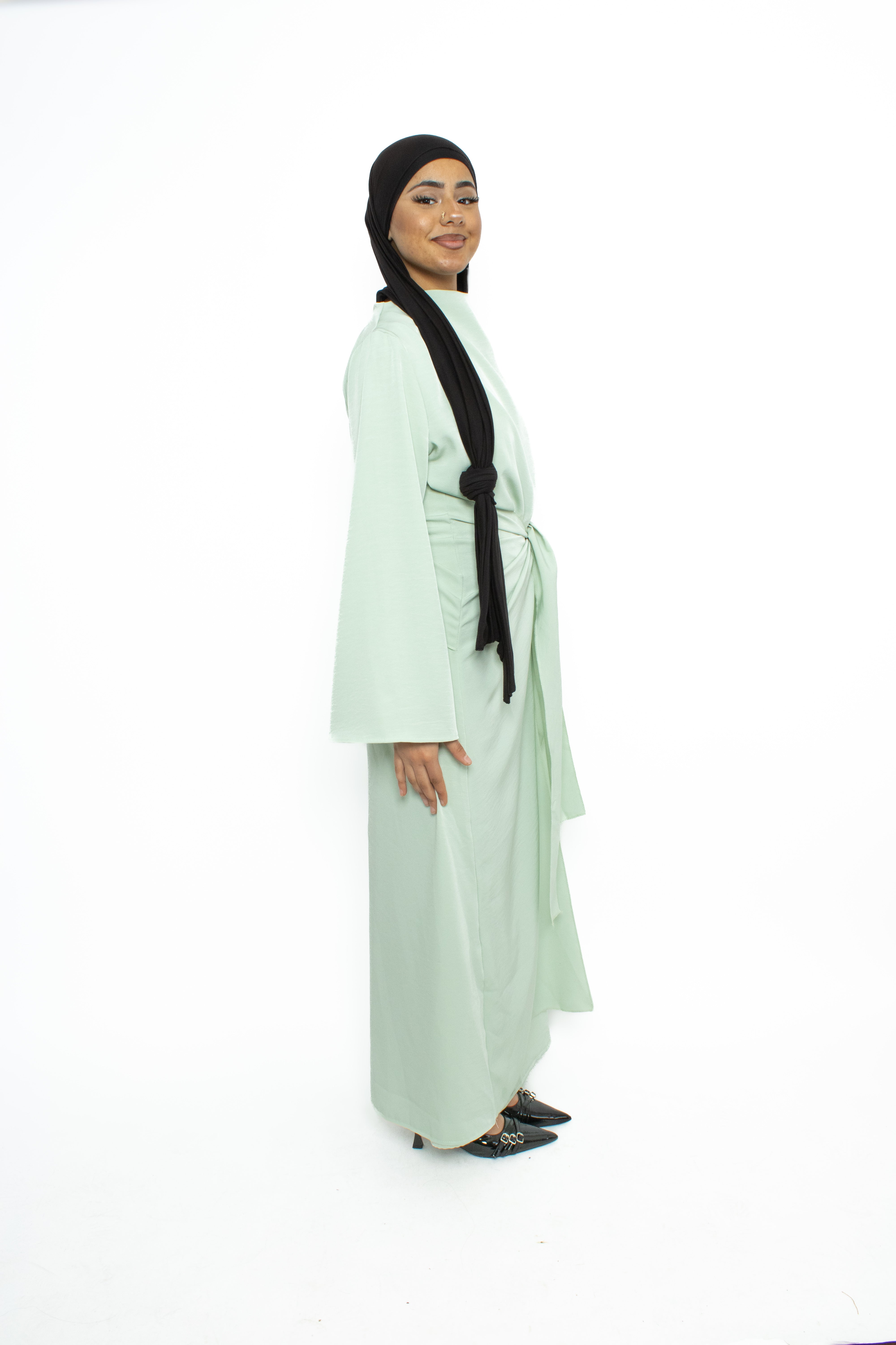 SANA DRESS - MINT GREEN