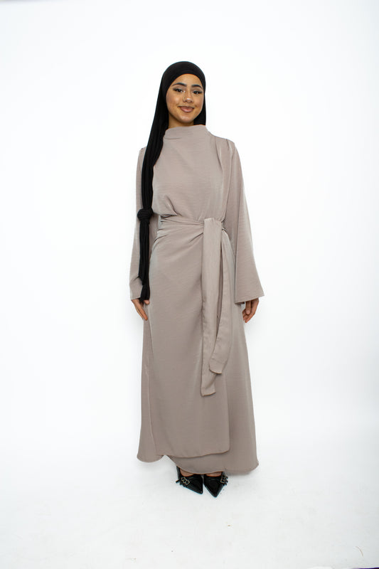 SANA DRESS - TAUPE