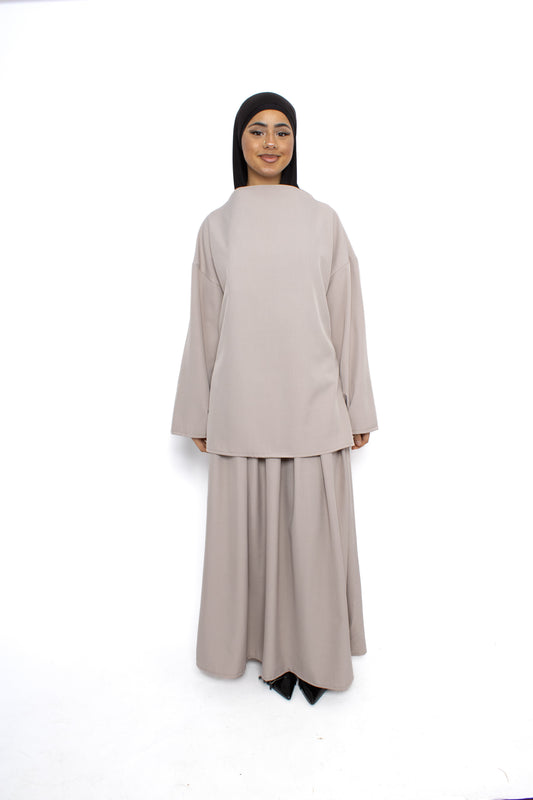 LOUBNA SET - TAUPE