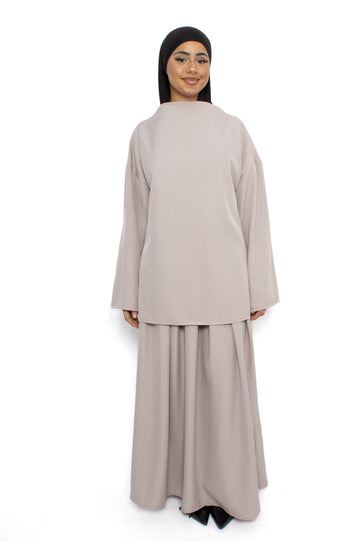 LOUBNA SET - TAUPE