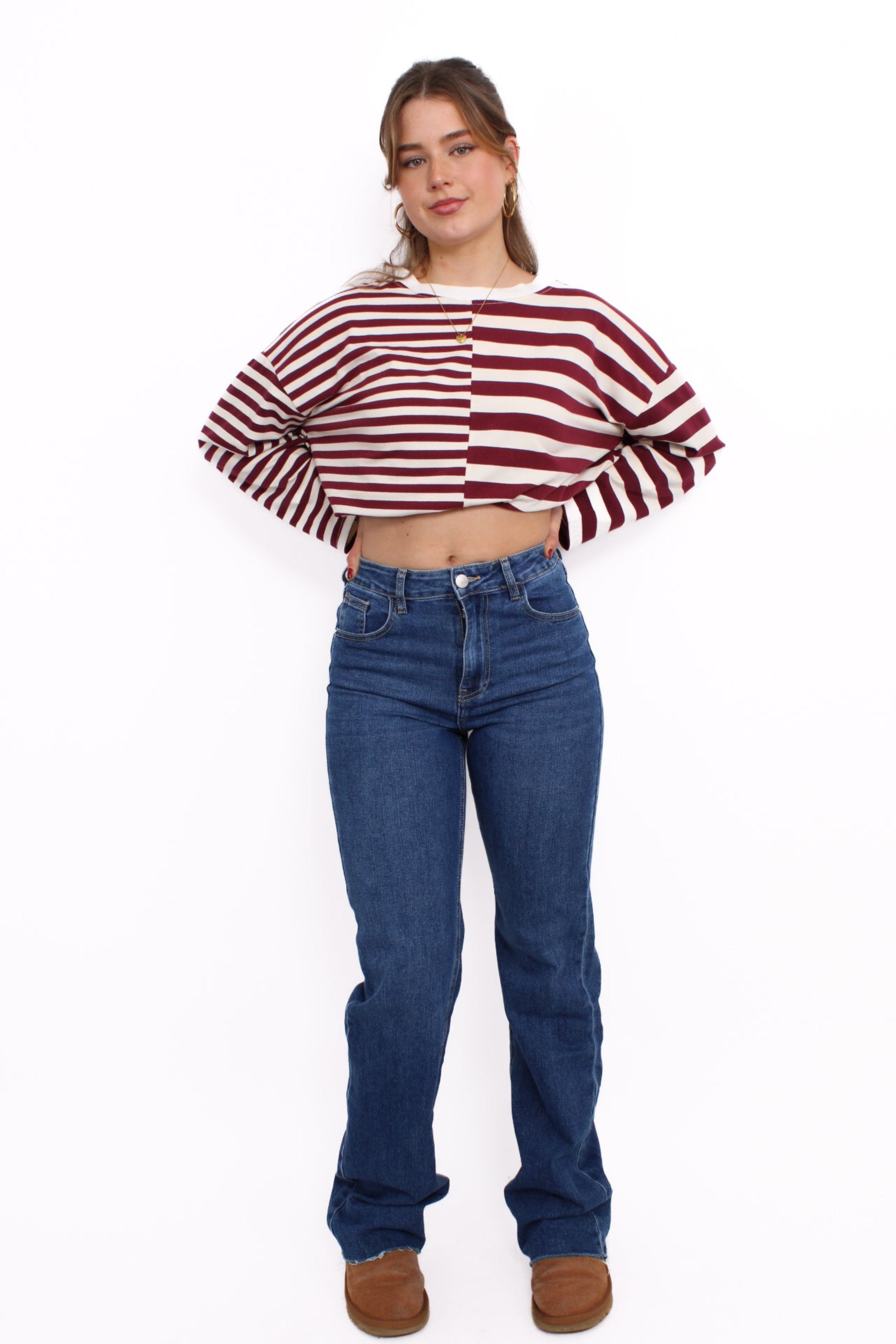 ''TALL'' WIDE LEG JEANS 3272 - MID DENIM