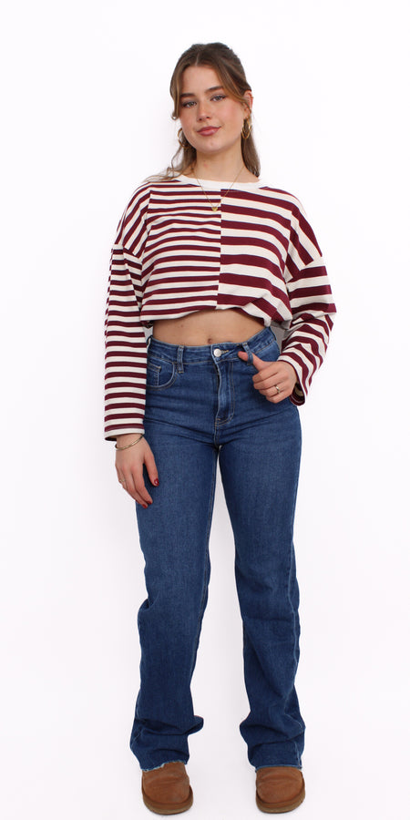 ''TALL'' WIDE LEG JEANS 3272 - MID DENIM