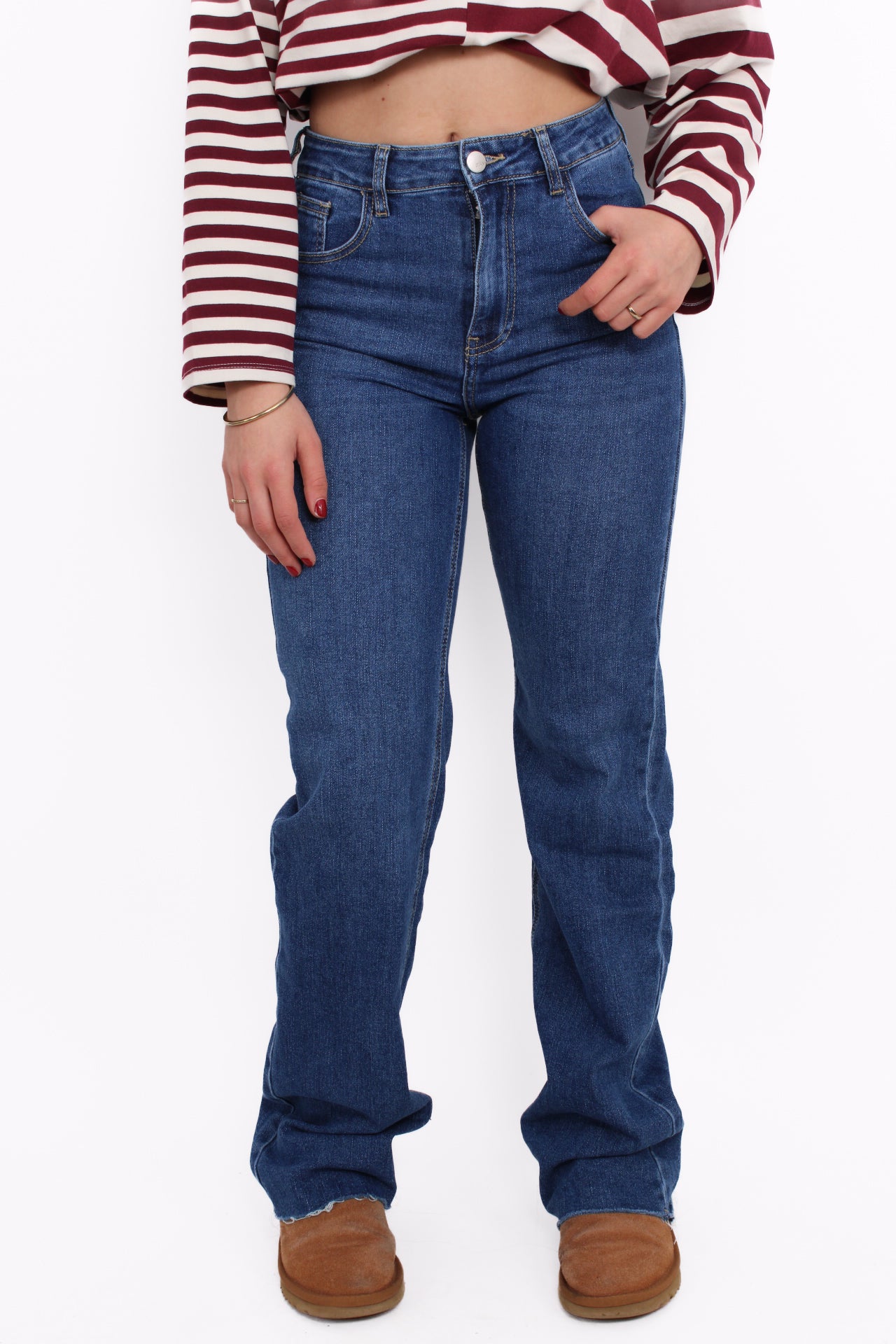 ''TALL'' WIDE LEG JEANS 3272 - MID DENIM