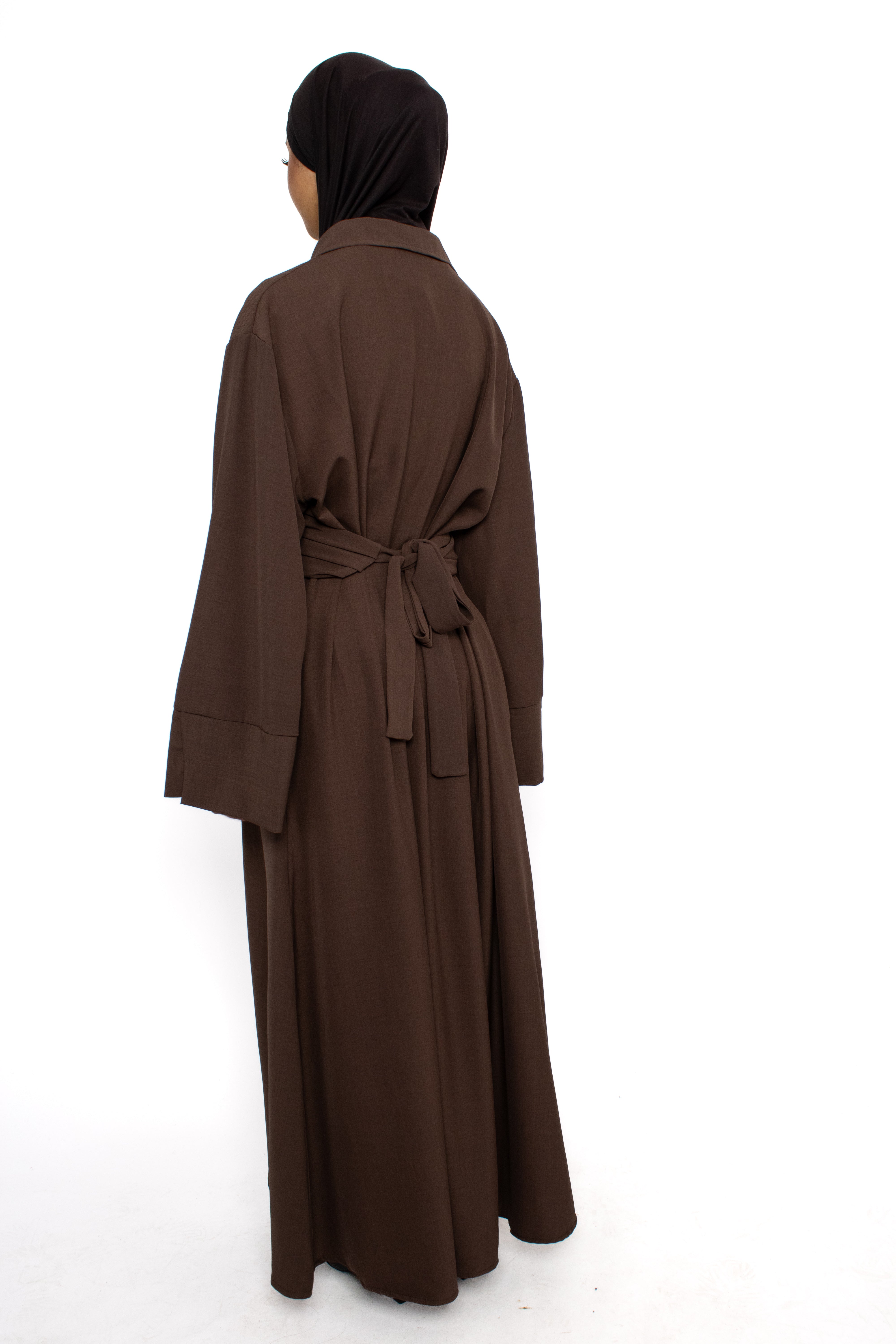 RABIA DRESS - BROWN