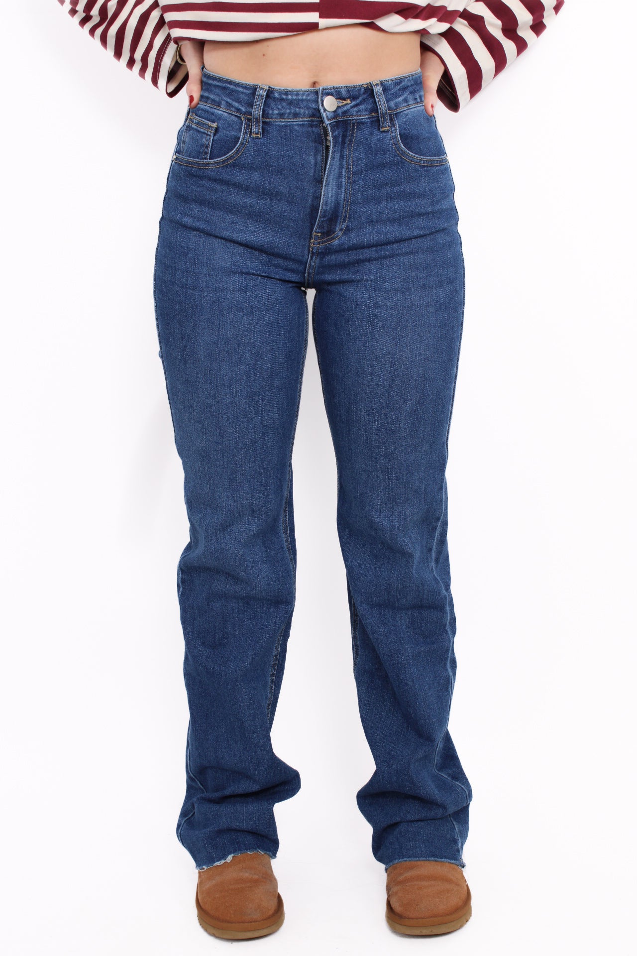 ''TALL'' WIDE LEG JEANS 3272 - MID DENIM