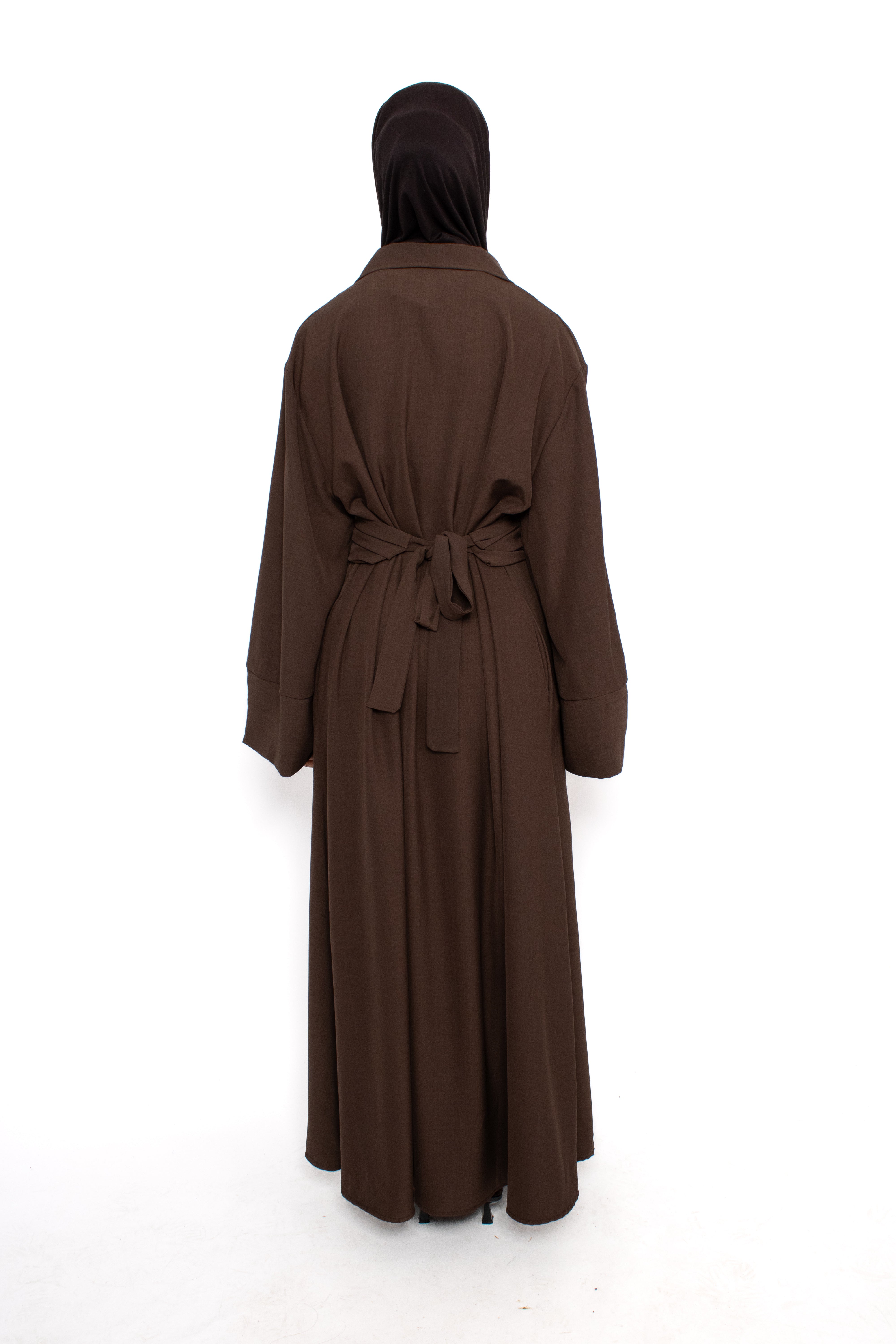RABIA DRESS - BROWN