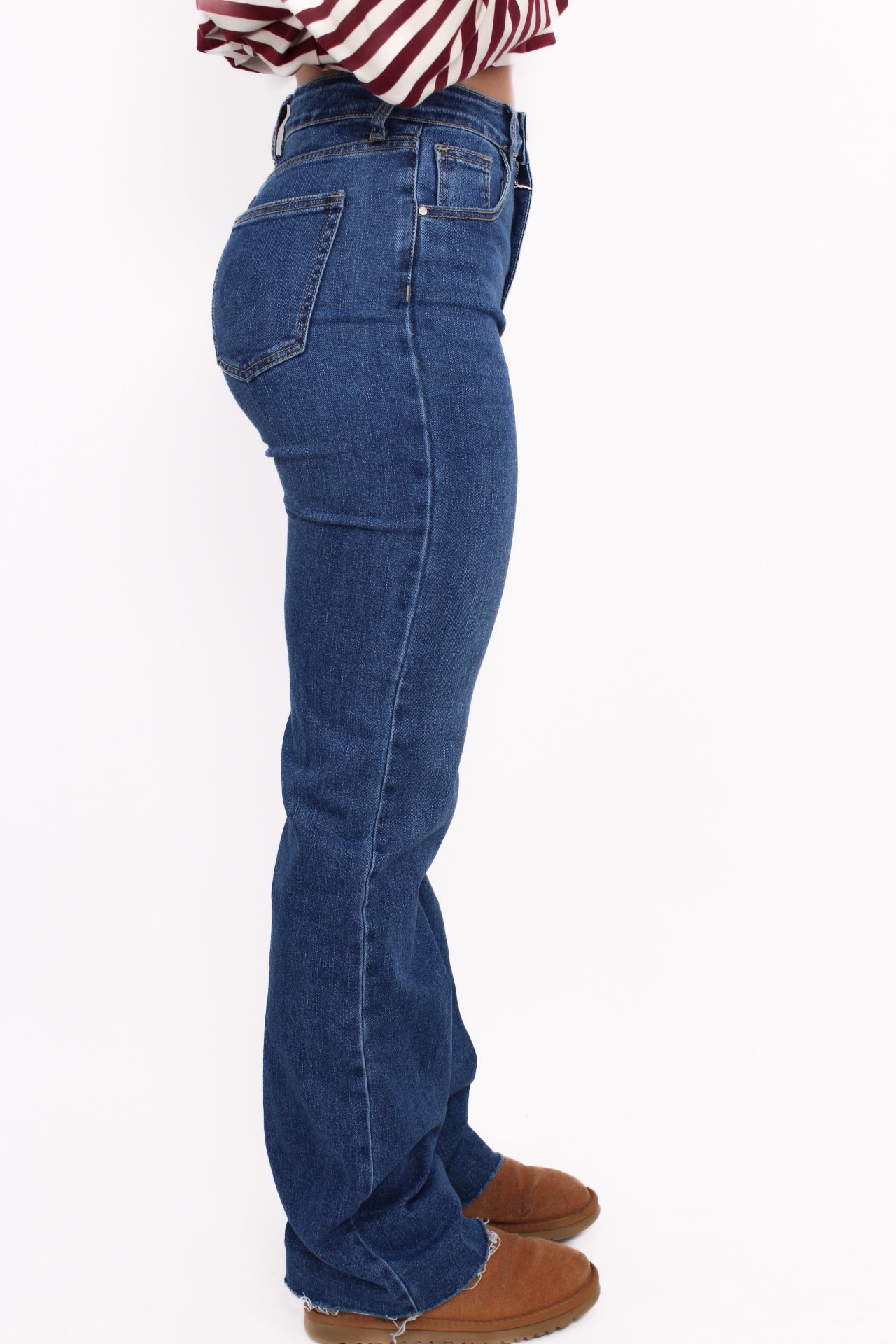 ''TALL'' WIDE LEG JEANS 3272 - MID DENIM