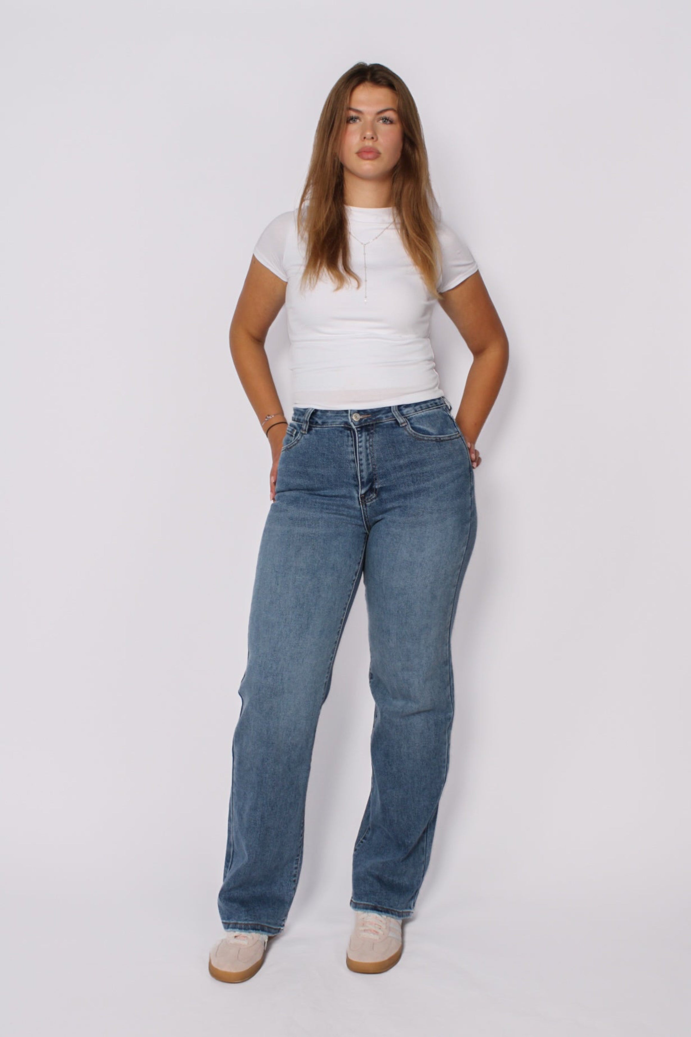 ''TALL'' STRAIGHT LEG JEANS 6270-2 - MID DENIM 