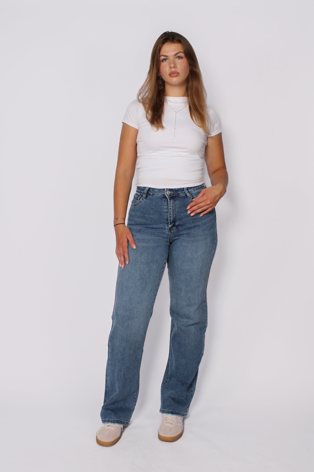 ''TALL'' STRAIGHT LEG JEANS 6270-2 - MID DENIM 