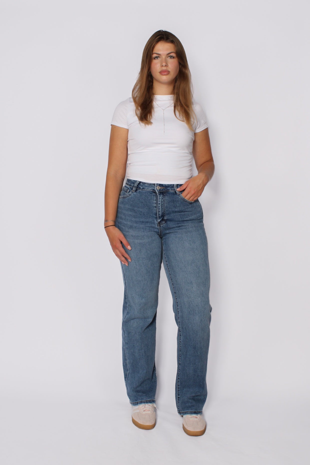 ''TALL'' STRAIGHT LEG JEANS 6270-2 - MID DENIM