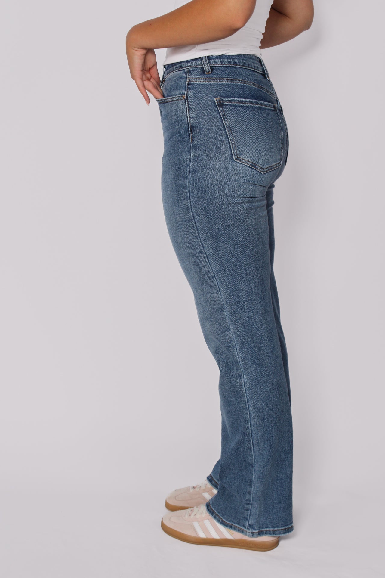 ''TALL'' STRAIGHT LEG JEANS 6270-2 - MID DENIM
