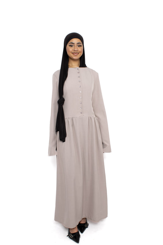 KENZA DRESS - TAUPE