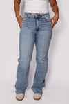 ''EXTRA TALL'' WIDE LEG JEANS 3806-1 - DENIM