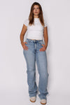 ''EXTRA TALL'' WIDE LEG JEANS 3806-1 - DENIM