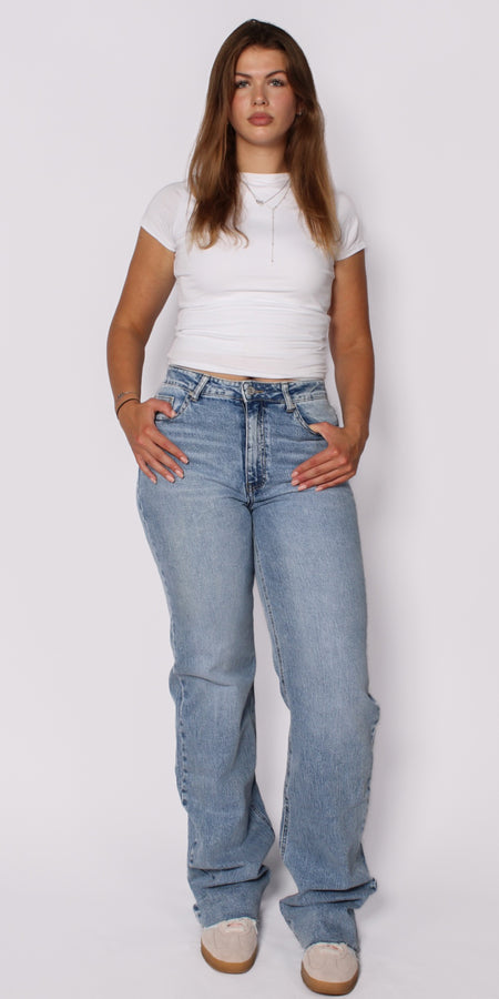 ''EXTRA TALL'' WIDE LEG JEANS 3806-1 - DENIM