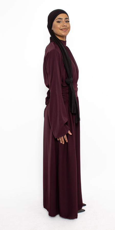 LAILA DRESS - BURGUNDY