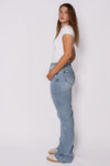 ''EXTRA TALL'' WIDE LEG JEANS 3806-1 - DENIM