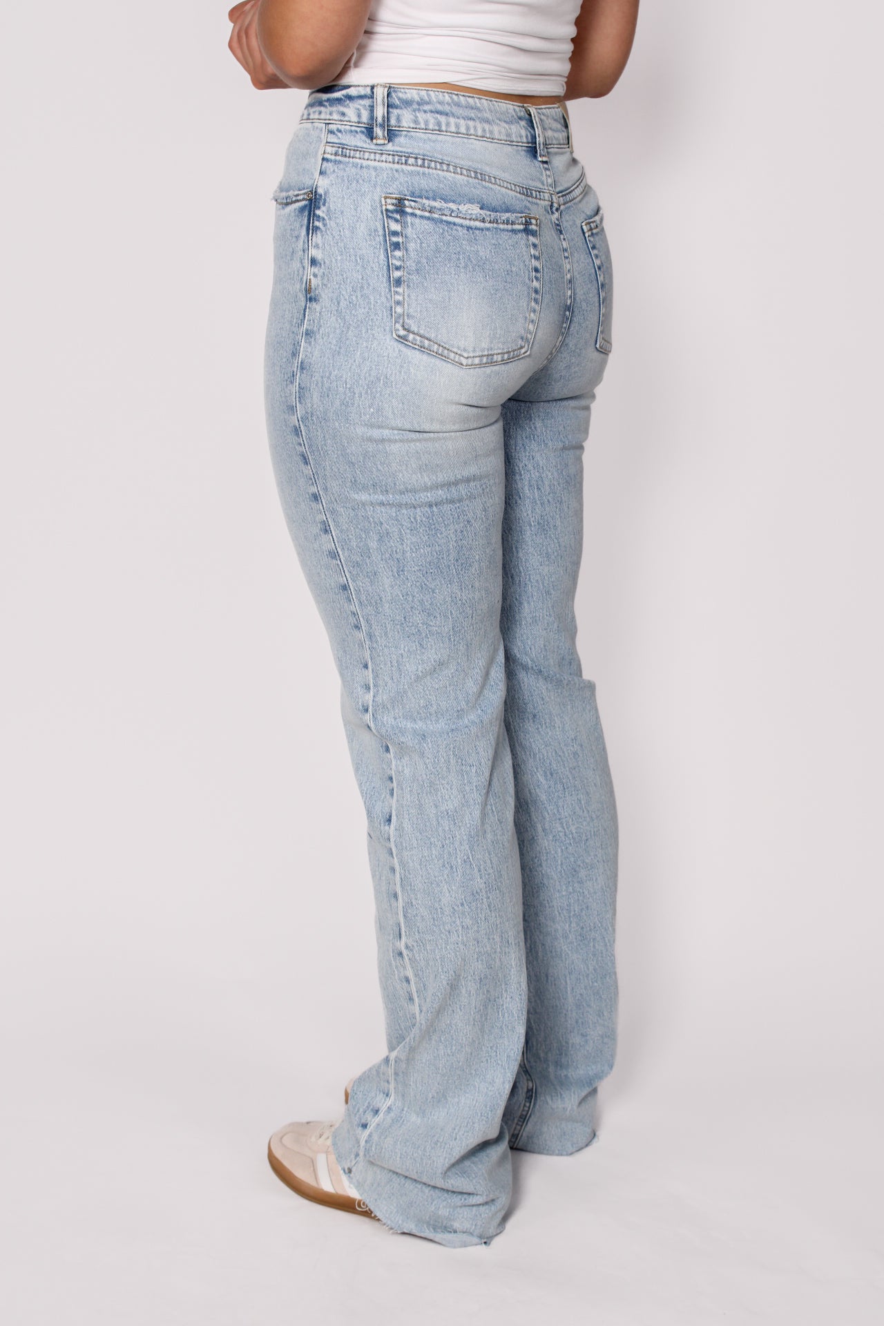 ''EXTRA TALL'' WIDE LEG JEANS 3806 - LIGHT DENIM 