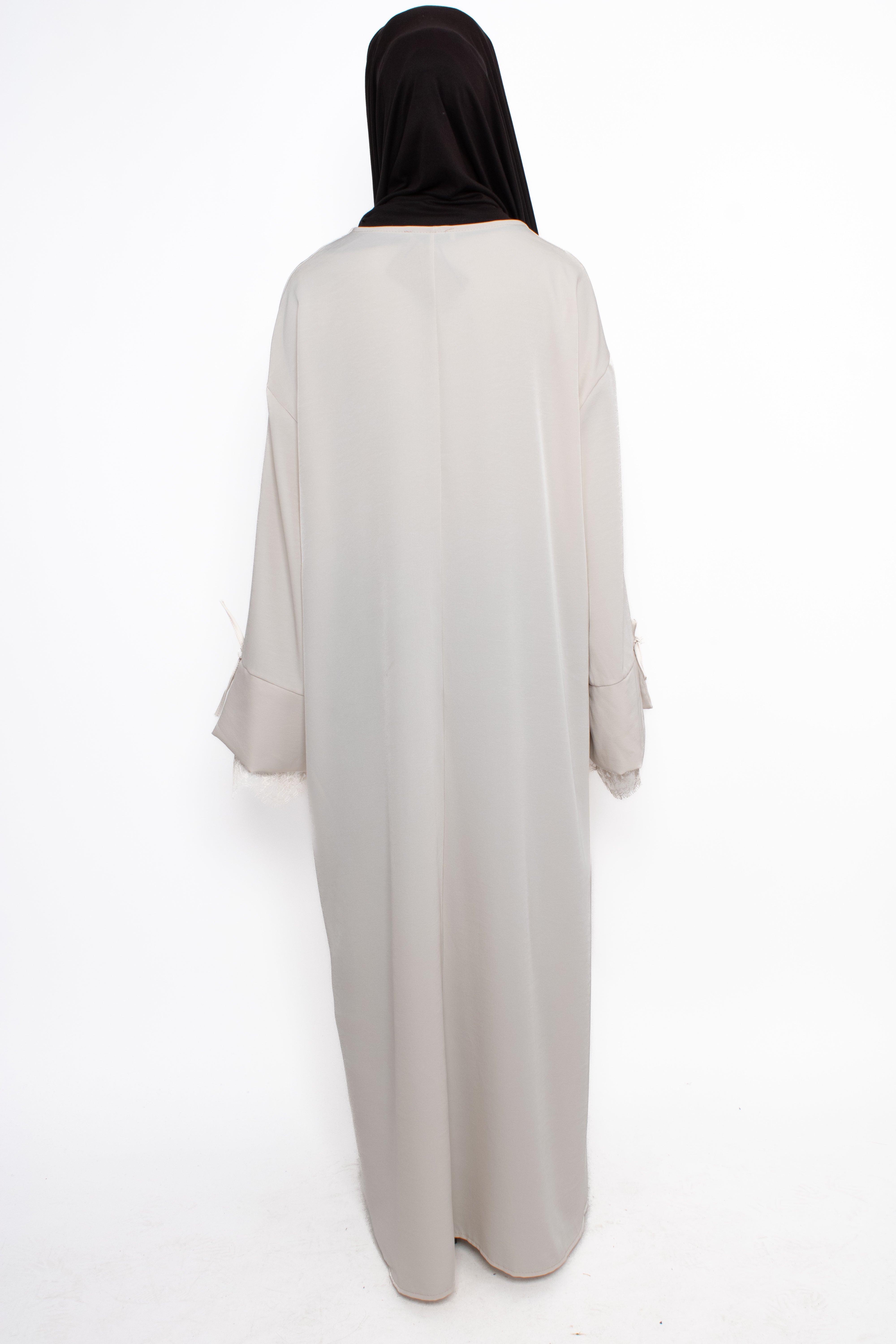 LACE ELEGANCE DRESS - BEIGE