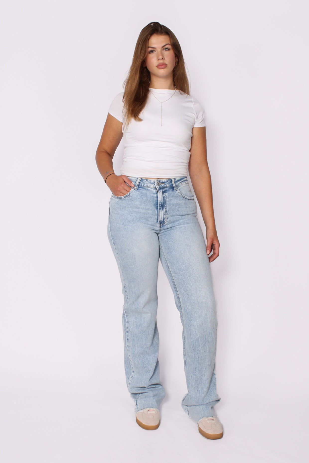 ''EXTRA TALL'' WIDE LEG JEANS 3806 - LIGHT DENIM 