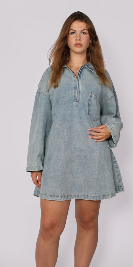 DENIM DRESS - LIGHT DENIM