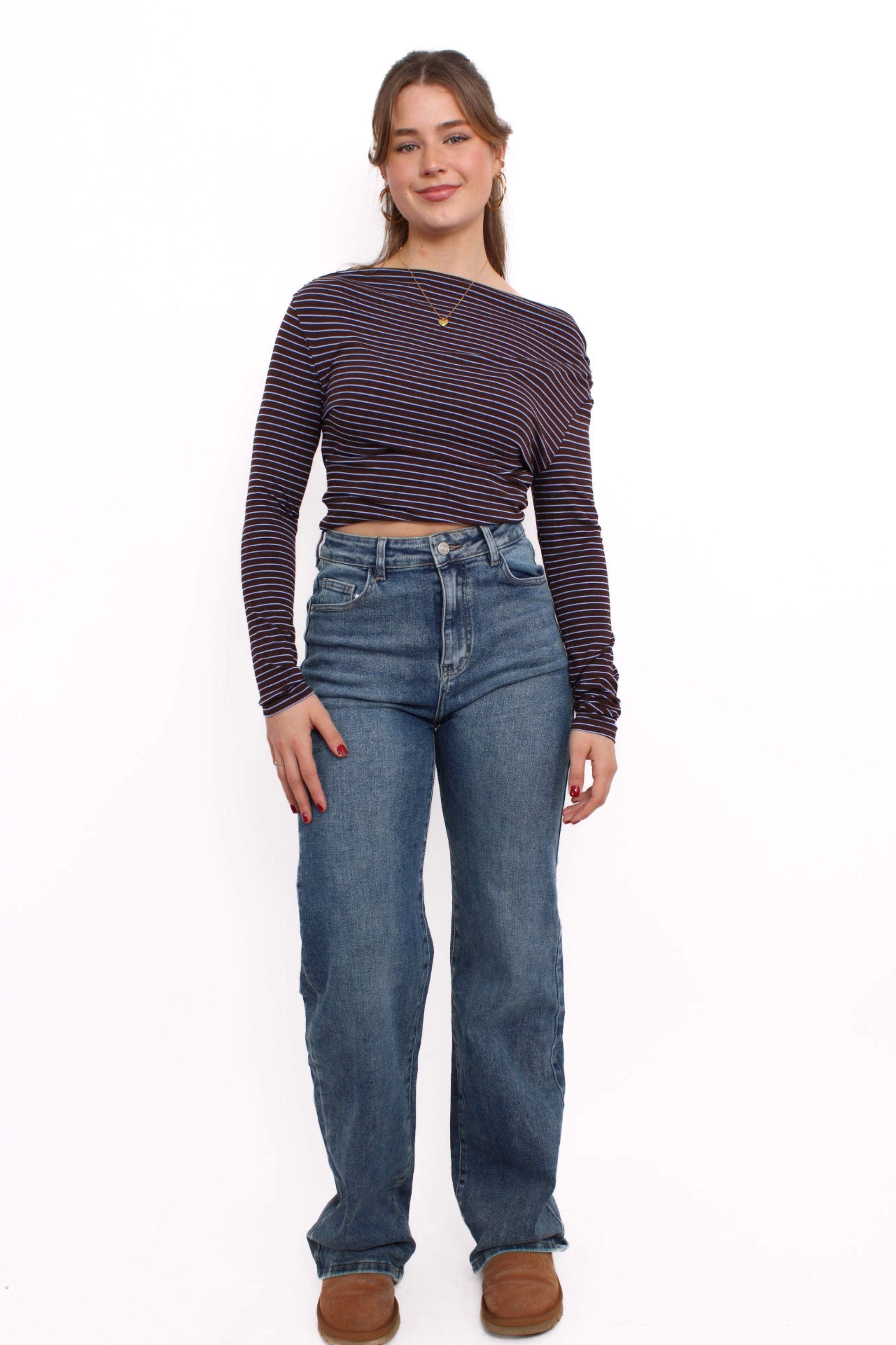 ''PLUSSIZE TALL'' WIDE LEG JEANS 966-8 - DENIM